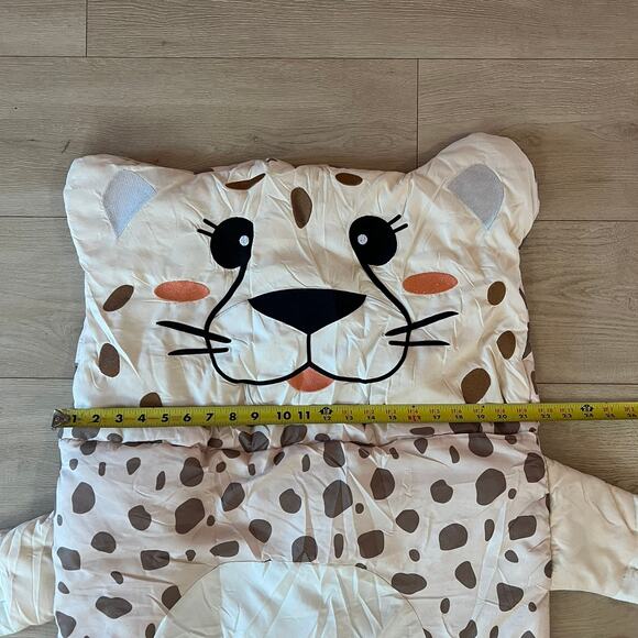 Firefly Outdoor Gear Leopard Sleeping Bag 66x24in Long Half Zip Naps Sleepovers - Picture 3 of 9